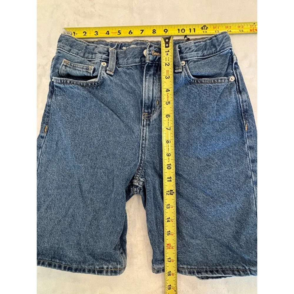 Old Navy Boys Baggy Built-In Tough Denim Shorts Blue Size 14